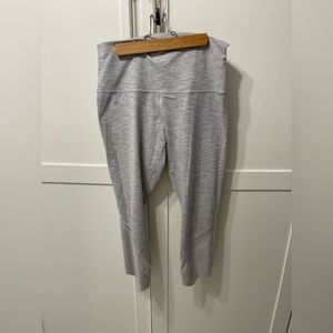Lululemon Wunder Under Crop Rollover Waist and Scallop Legs